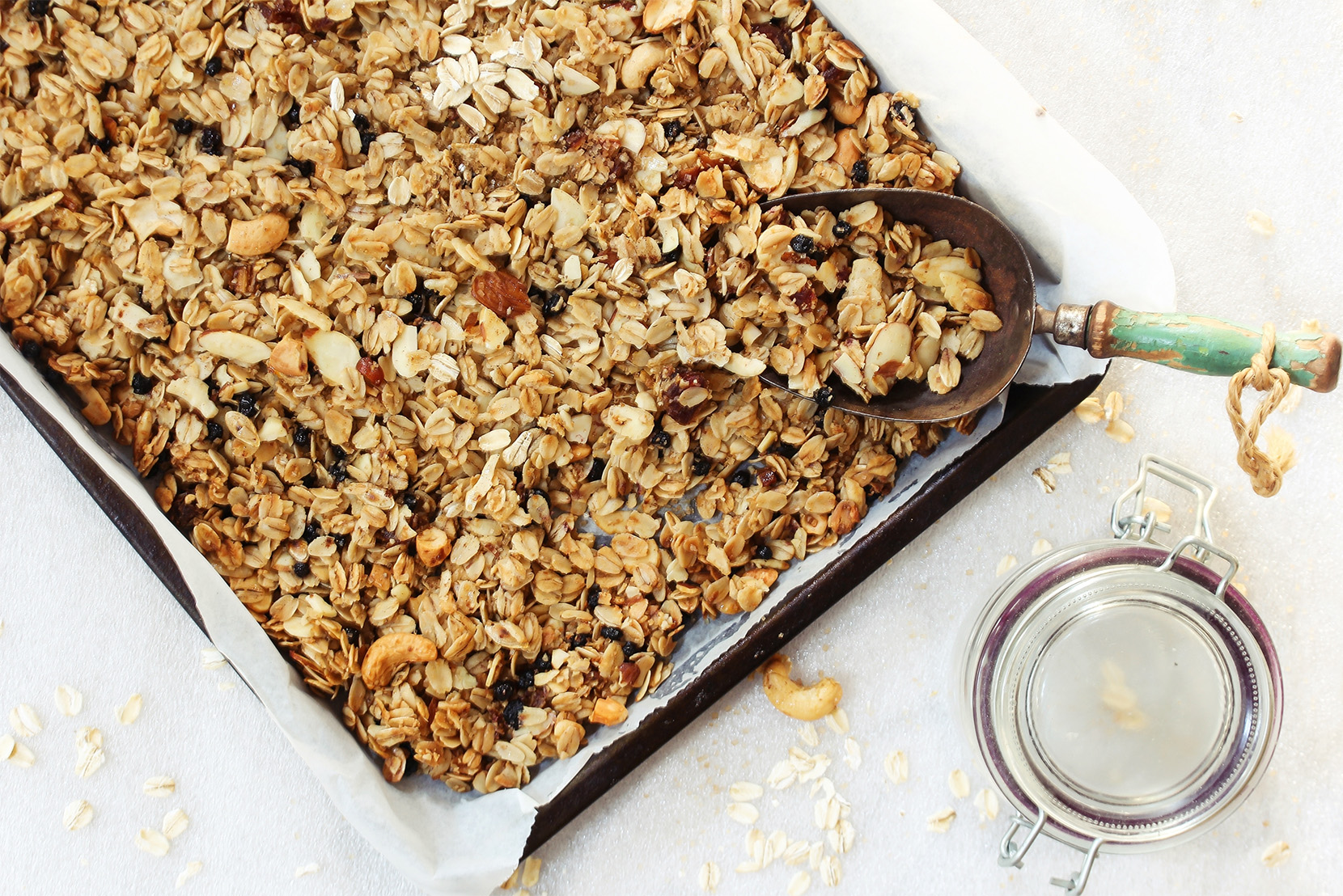 domáca granola na plechu